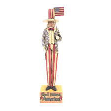 Jim Shore Uncle Sam 12” To The Republic For Which It Stands USA Flag America picture