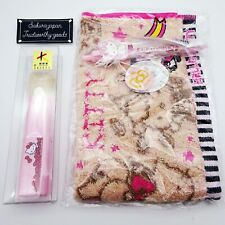 San-X Sanrio Hello Kitty Kumano Fude Brush Cheek Brush Pen Towel 3 Set Japan New picture
