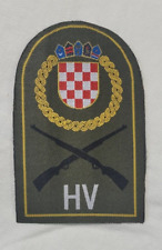 CROATIAN ARMY CROATIA HV HRVATSKA VOJSKA YUGOSLAVIA BALKAN/YUGOSLAVIAN WAR PATCH picture