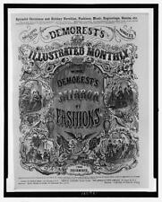 Photo of Magazine Cover,Demorest's Illustrated Monthly,Mirror of Fashions,1865 picture