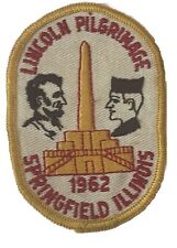 1962 Lincoln Pilgrimage Patch Springfield Illinois Boy Scouts of America BSA picture