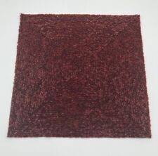 Christmas Placemats/Chargers Deep Red.Beaded Glass, 15inch, 12 Ct, Vintage Heavy picture