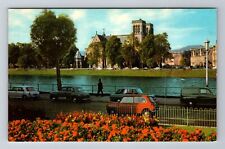 Inverness-Scotland, Cathedral And River Ness, Antique, Vintage Souvenir Postcard picture