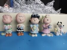 Lenox Peanuts It’s The Easter Beagle, Charlie Brown Set Of 5 Figurines NEW NIB picture