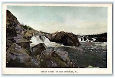 c1905's Great Falls Lake Rocks Running Water Potomac Virginia VA Postcard picture