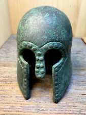 Ancient Greek Helmet bronze reproduction artifact-very Unique picture