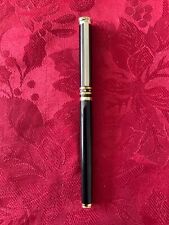 CHARLES HUBERT FOUNTAIN PEN, BLACK WITH GOLD TRIM, MADE IN GERMANY, LITTLE USED picture