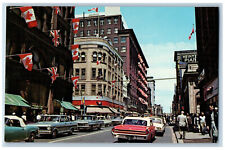 Toronto Ontario Canada Postcard Yonge Street Looking North c1960's Vintage picture