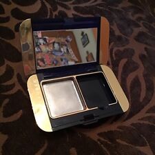 Estée Lauder Blue Gold Vintage Folding Stand Up Makeup Mirror Compact USA made picture