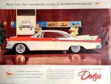 1957 Dodge Royal Lancer Swept Wing Showroom Salesman Husband Wife Print Ad 153 picture