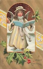 c1910 Angel Singing Carolling Germany Christmas P301 picture