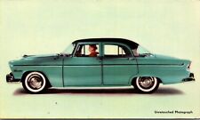 1955 Plymouth Belvedere, original dealer postcard, vintage, very cool picture