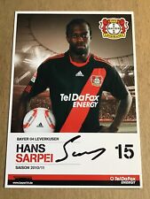 Hans Sarpei, Ghana 🇬🇭 Bayer 04 Leverkusen 2010/11 hand signed picture