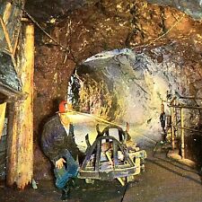 Vintage Ripley, MI Postcard Arcadian Copper Mine Tours Inside Mine Unposted picture