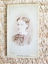 OLDER LADY,MANSFIELD,OHIO.VTG 1800'S MINIATURE POCKET SIZE PHOTO*MCP5 picture