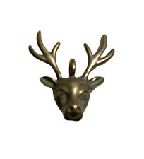 Pendant Vintage Brass Buck Deer 1 1/8” x 1” picture
