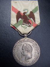 1862-1863 FRANCE NAPOLEON THE MEXICO EXPEDITION SILVER CAMPAIGN MEDAL SUPERB  picture