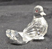 Swarovski Crystal Turtle Dove Mini Figurine Miniature w/Swan Logo picture