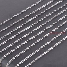 50pcs Wholesale in Bulk Strong Stainless Steel Womens Rolo Link Necklace 16-24