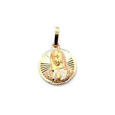 Vintage 10K Tri Colored Gold Religious Medal Pendant 45  picture