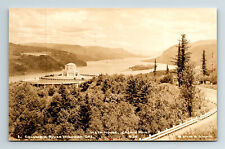 RPPC Postcard Corbett OR Oregon Vista House Crown Point Columbia River Hwy picture