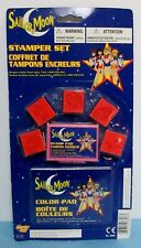 1996 Sailor Moon Ink Stamper Set Toy On Sealed On Card Rare picture