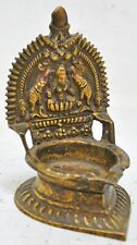 Antique Brass God Idols Worship Pedestal Temple Original Old Hand Crafted Fine picture