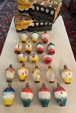 VINTAGE 1950's JAPAN RENOWN PATIO PARTY LITES LANTERNS LIGHT BULBS C9 SOLD AS IS picture
