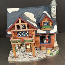 Limited Edition O Wells Christmas Lodge Cabin Ceramic House 2002 No Light VTG picture