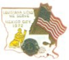 Lions Club Pins - Louisiana 1972 Mexico City picture