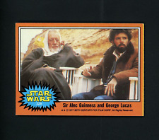 Sir Alec Guiness and George Lucas 1977 Topps Star Wars #329 NM-MT picture