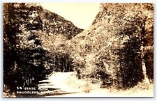 RPPC F9 STATE ROAD SMUGGLERS NOTCH VERMONT PHOTO POSTCARD picture