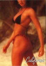 California Girl Postcard Risque 90's 80's Pinup Beach bikini  picture