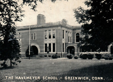 Greenwich Connecticut Havemeyer School Building Avenue 1935 Postcard picture