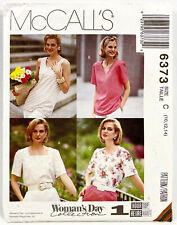 1993 McCalls Sewing Pattern 6373 Womens Tops 4 Styles Size 10-14 Vintage 12580 picture