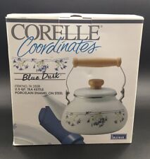Vintage New In Box Corelle Coordinate “ Blue Dusk” Tea Kettle picture