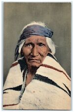 c1930's Hosteen Tso Big Fat Man Navajo Indian Scouts Studio Vintage Postcard picture