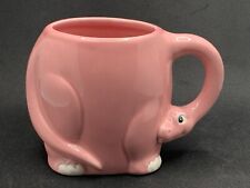 Vintage 3D Pink Dinosaur Coffee Tea Mug Ultra Rare Brontosaurus ? Made In Japan picture
