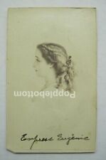 CDV Photo Card Empress Eugenie of France Wife of Napoleon III picture