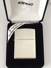 Armor Sterling Silver Zippo Lighter With Brushed Finish,  # 27, New In Box picture