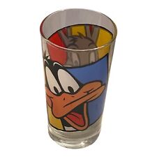 Looney Tunes Bugs Bunny & Daffy Duck cartoon Glass Tumbler 1994 pop culture  picture