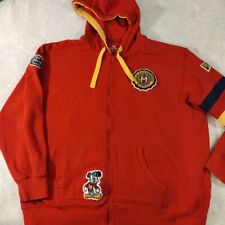 Walt Disney World Parks Mickey State University Full Zip Hoodie Varsity Patches picture