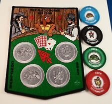 Withlacoochee OA Lodge SIX Patch 2023 E6 Conclave Set. WILD WEST POKER THEME picture