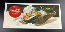 Coke Coca Cola Sprite Vintage Ink Blotter  1953 mint unused fresh very nice   8 picture