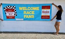 Rare 1974 NASCAR Winston Cup Grand NTL. Welcome Race Fans Banner 115” X 41” picture