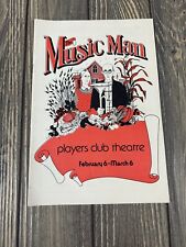 Vintage Players Club Theatre The Music Man Booklet February 6 - March 6 A picture