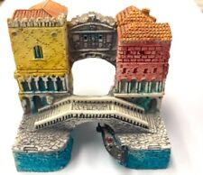 SALE The Bridge of Sighs Venice Italy Souvenir Miniature Figurine, Made in Italy picture