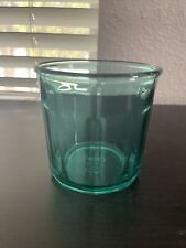 Luminarc Panel Glass Made In France 500 Aqua Tourquise Teal Green 3.5