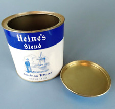 RARE HEINE'S Sutliff Tobacco Co. Richmond Virginia EMPTY Can Tin Vintage picture