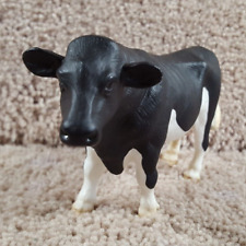 2000 Schleich Retired Holstein Bull Male Dairy Farm Figure Black & White Cow picture